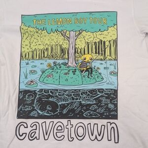 Cavetown Lemon Boy Tour 2016 Concert Merch Off White Tee Size Small Unisex